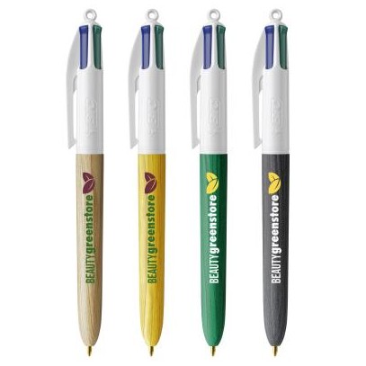 STYLO BIC® 4 COULEURS WOOD STYLE