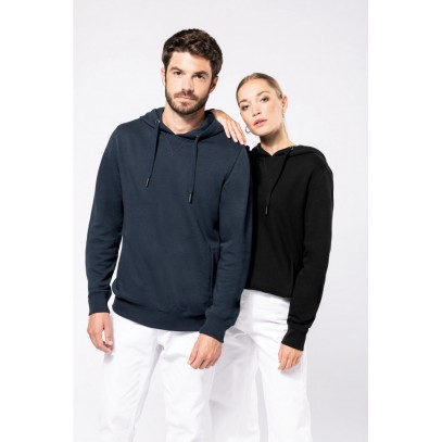 SWEAT SHIRT FRENCH TERRY ECOREPONSABLE A CAPUCHE UNISEXE