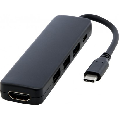 ADAPTATEUR MULTIMEDIA EN PLASTIQUE RECYCLE RCS USB 3.0 AVEC PORT HDMI LOOP