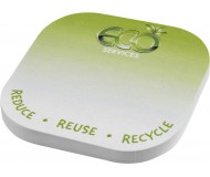 BLOC REPOSITIONNABLE RECYCLE STICKY-MATE® CARREE AVEC COINS ARRONDIS 