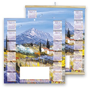 Calendrier Estampe murale enroulable 325*380 mm