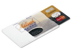 ETUI CARTE DE CREDIT TRANSPARENT