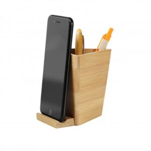 POT A CRAYON AVEC SUPPORT TELEPHONE BAMBEE
