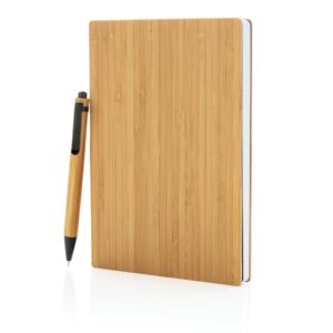 SET DE CARNET DE NOTES A5 ET STYLO EN BAMBOU