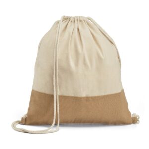 SAC A DOS COTON JUTE SABLON