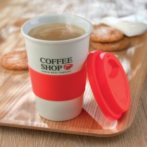 MUG CERAMIQUE AVEC COUVERCLE 400ML TRIBECA