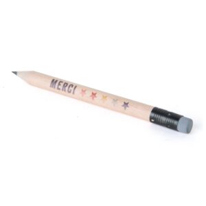 CRAYON ECO 8.7 CM ROND TETE GOMME