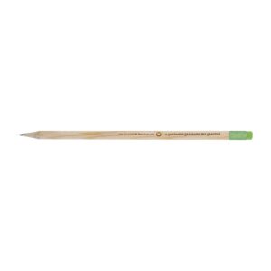 CRAYON VERNIS 17.6 CM TETE GOMME BOIS FRANCAIS