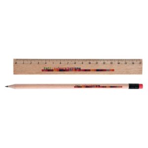 KIT ECO REGLE 17 CM + CRAYON