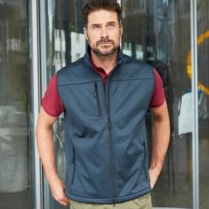 BODYWARMER SOFTSHELL POLYESTER RECYCLE JAMES & NICHOLSON