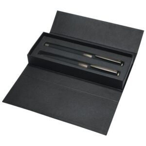PARURE STYLO BILLE + STYLO PLUME IMAGE BLACK LINE SET