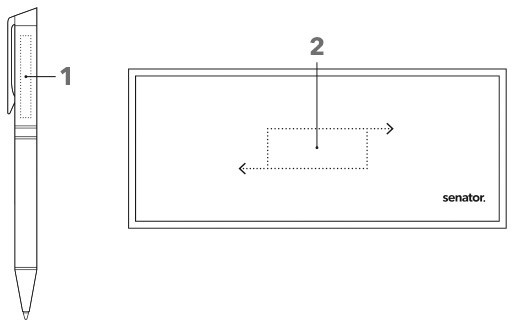 PARURE STYLO BILLE + STYLO PLUME TIZIO
