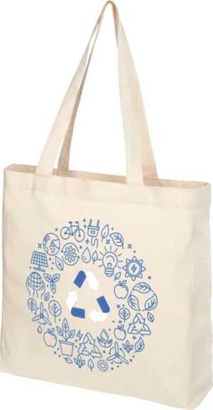 SAC SHOPPING PHEEBS AVEC SOUFFLET EN COTON RECYCLE