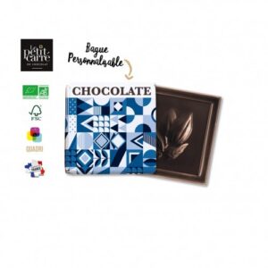 CARRE 4GR 71% BIO AVEC BAGUE PERSONNALISEE