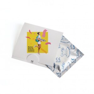 PRESERVATIF DANS UN ETUI CARTON