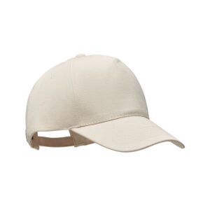 CASQUETTE BASEBALL 5 PANNEAUX EN COTON ORGANIQUE BROSSE BICCA CAP