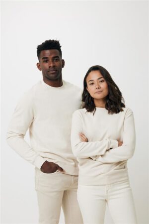 PULL A COL ROND EN COTON RECYCLE NON TEINTE IQONIQ DENALI