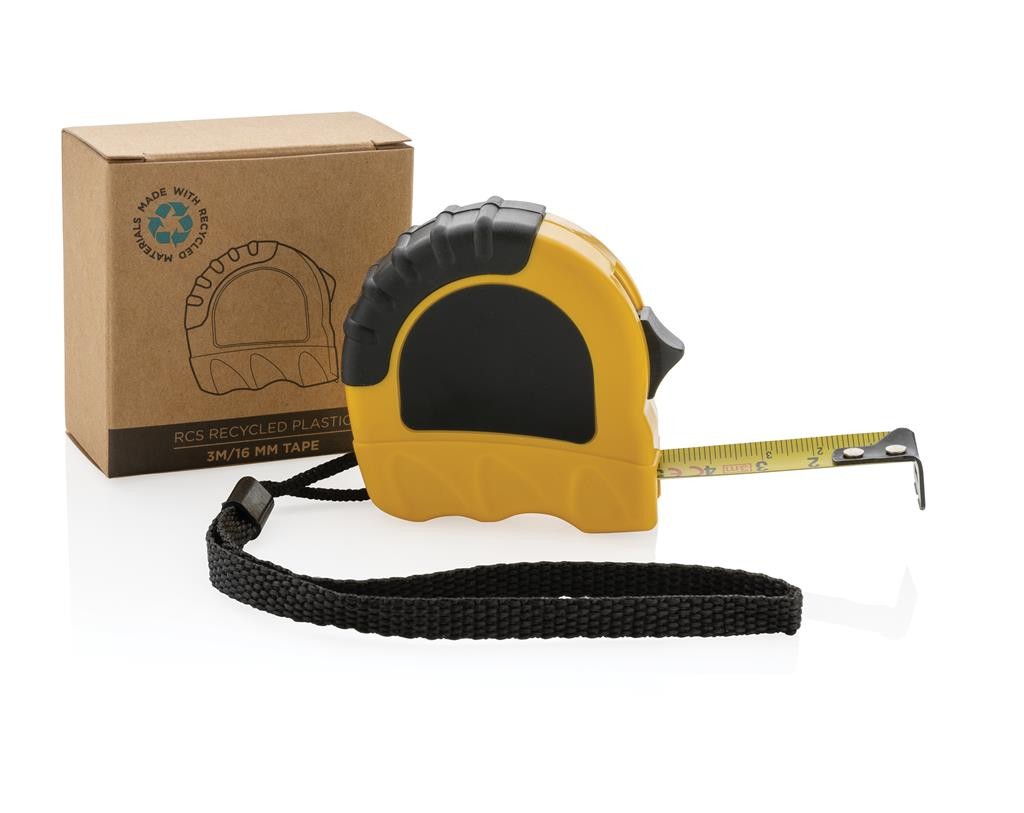 Mètre Ruban Tajima INL30MY – 3 M, Noir/jaune, Verrouillage Automatique