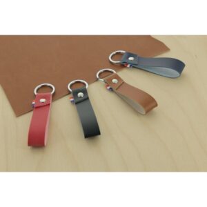 PORTE CLES EN CUIR VEGETAL