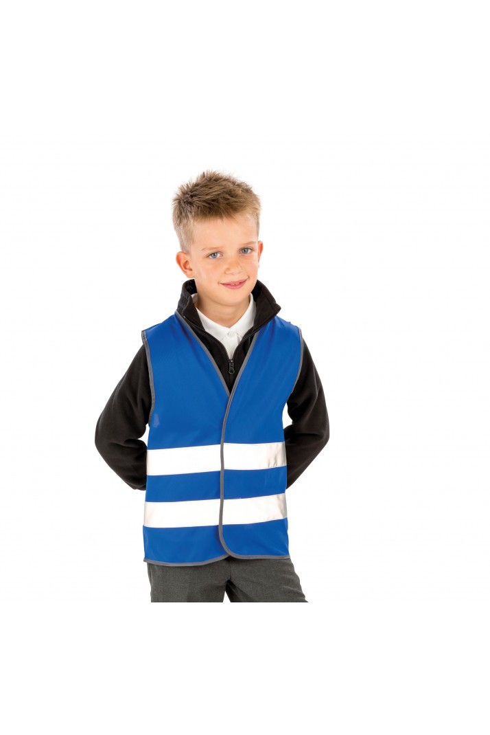 Lot 2 Gilets Fluo Enfant Haute Visibilité - Gilet Sécurité Réfléchissant Pour Marche, Vélo Et École