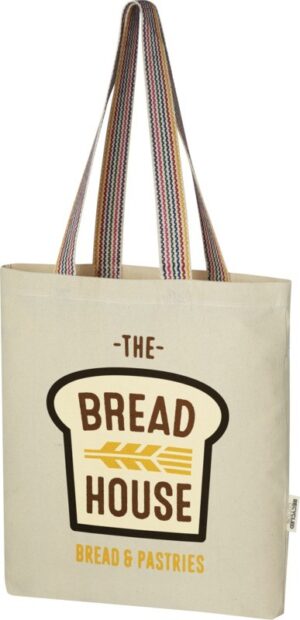 SAC SHOPPING RAINBOW 5L EN COTON RECYCLE 180GR