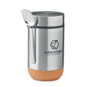 POT DE CONSERVATION 400ML ISOTHERME EN ACIER AVEC CUILLERE BETTNA