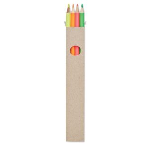 SET DE 4 CRAYONS DE COULEUR SURLIGNEURS BOWY