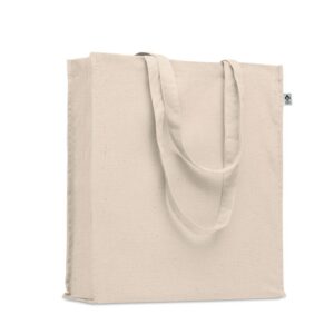 SAC SHOPPING AVEC SOUFFLET EN COTON ORGANIQUE 220GR BENTE