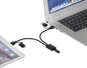 CABLE DE CHARGE RAPIDE 6 EN 1 45W EN ALUMINIUM RECYCLE RCS CONNECT