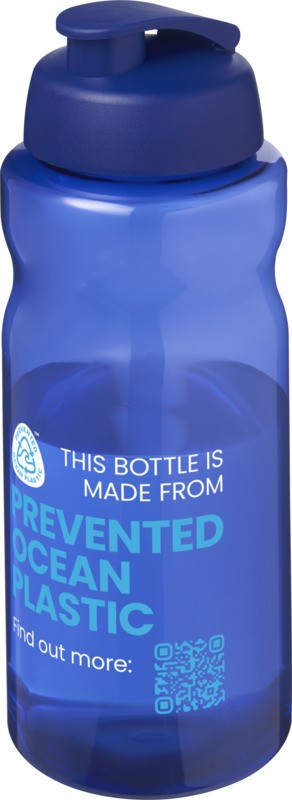 BOUTEILLE DE SPORT H2O ACTIVE® ECO 1000ML A COUVERCLE RABATTABLE