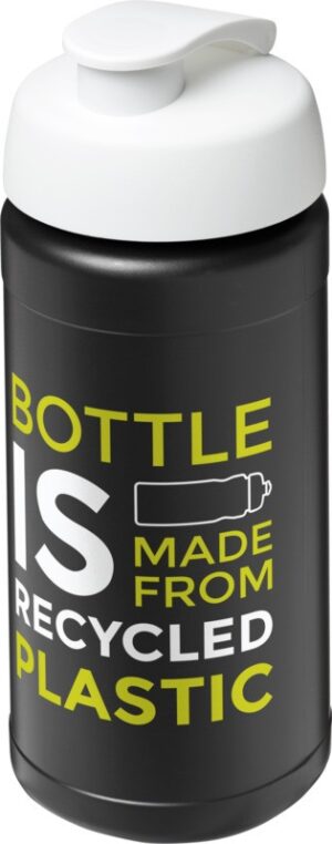 BOUTEILLE DE SPORT BASELINE 500ML RECYCLEE AVEC COUVERCLE RABATTABLE