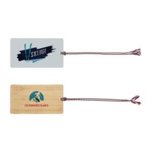 ETIQUETTE A BAGAGE EN BAMBOU ET POLYPRO