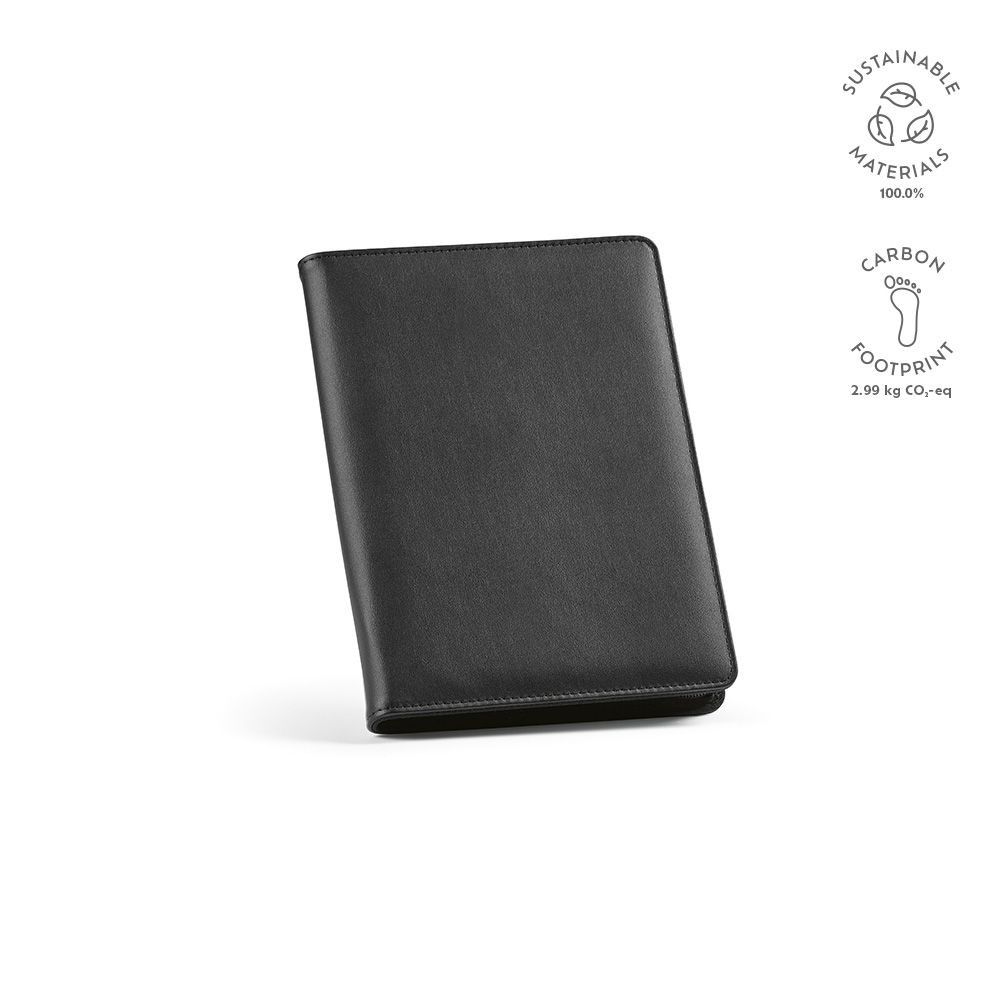 CONFERENCIER A5 EN PU RECYCLE AVEC FERMETURE ECLAIR ORWELL