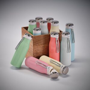 BOUTEILLE ISOTHERME 400ML EN ACIER RECYCLE ARKANSAS 350