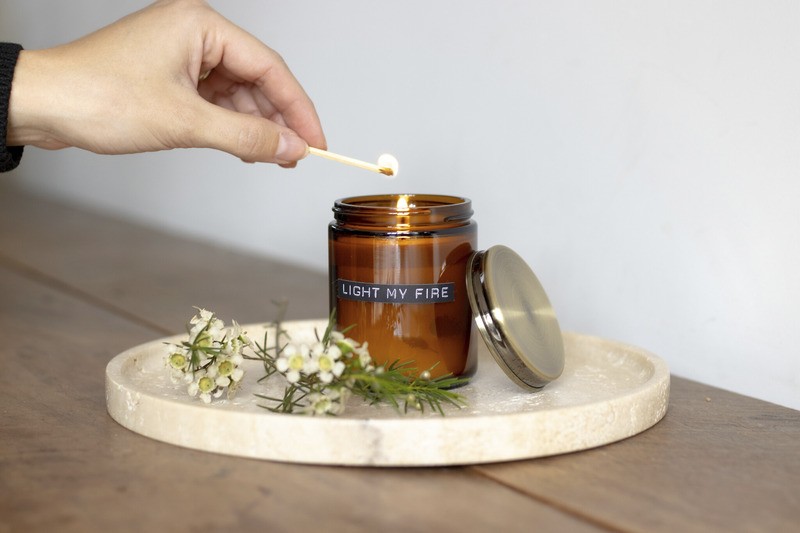 BOUGIE PARFUMEE WELLMARK PARFUM BOIS DE CEDRE