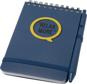 CARNET A6 A COUVERTURE RIGIDE D'ORIGINE OCEANIQUE AVEC STYLO THALAASA