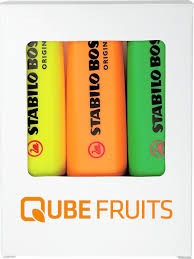 SET 3 SURLIGNEUR BOSS ORIGINAL DANS ETUI CARTON