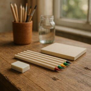 SET DE 6 CRAYONS DE COULEUR AVEC CARNET GRS INFINITY MICKI