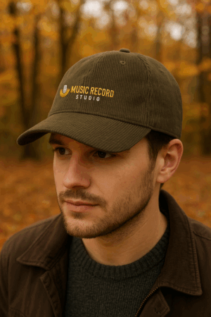 CASQUETTE 6 PANS HUTTON EN VELOURS COTELE RECYCLE