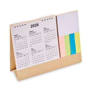 CALENDRIER DE BUREAU AVEC NOTES AUTOCOLLANTES CALENDOO