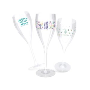 FLUTE CHAMPAGNE EN PLASTIQUE REUTILISABLE 16 CL RAS BORD
