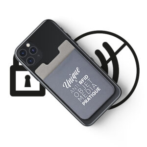 PORTE CARTE ANTI RFID ADHESIF 3M