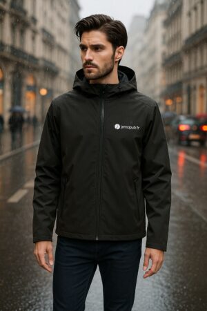 VESTE CAPUCHE SOFTSHELL HOMME RACE HOODED