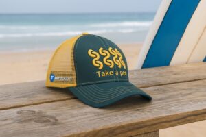 CASQUETTE TRUCKER 6 PANNEAUX EN PET RECYCLE SUR MESURE