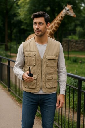 GILET REPORTER MULTIPOCHES WILD